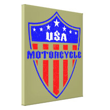 USA Motorcycle Canvas Prints