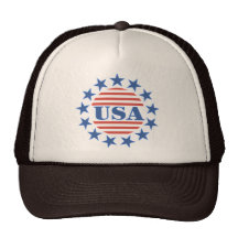 USA Patriotic Stars and Stripes Hat