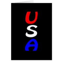 USA Red, White & Blue Card