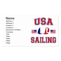 USA Sailing Business Card Template