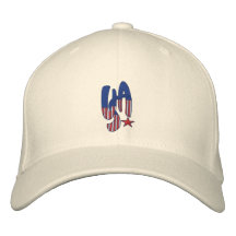 USA Star N Embroidered Baseball Cap