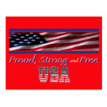 USA Strong Postcard