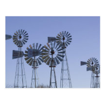 USA, TEXAS, Lubbock: American Wind Power Centre Post Card