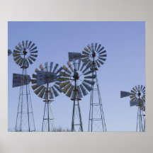 USA, TEXAS, Lubbock: American Wind Power Centre Posters