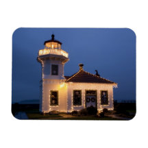 USA, Washington, Mukilteo. Mukilteo Lighthouse Magnet