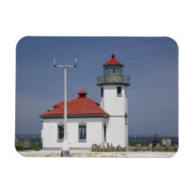 USA, Washington, Seattle, Alki Point Lighthouse, 2 Flexible Magnets