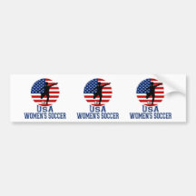 USA Women's Soccer Bumper Sticker
