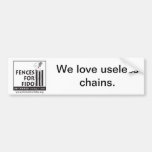 Useless Chains bumper sticker