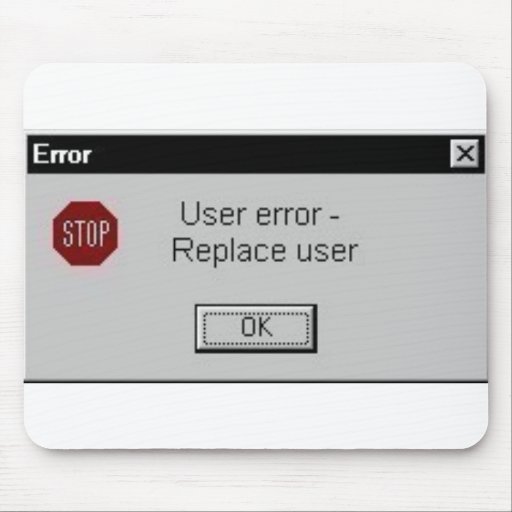 user error mouse mat
