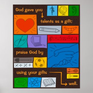 Christian Poster: Using Your Talents