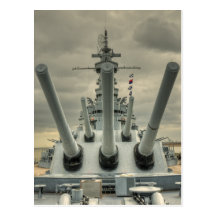 USS Alabama Postcard