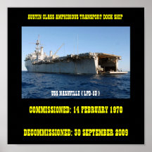USS NASHVILLE ( LPD-13 ) POSTER