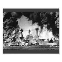 USS West Virginia at Pearl Harbour Photographic Print