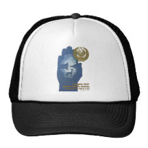 USSR CCCP Cold War Soviet Union Propaganda Posters Trucker Hat
