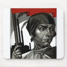 USSR CCCP Cold War Soviet Union Propaganda Posters Mousepads