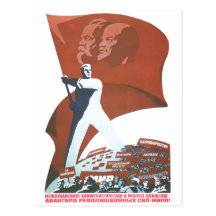 USSR CCCP Cold War Soviet Union Propaganda Posters Postcards