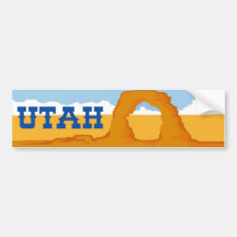 Utah Delicate Arch Bumper Sticker