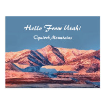 Utah Postcards Oquirrh Mountains First Snow Winter
