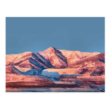 Utah Postcards Oquirrh Mountains Snow Winter Plain