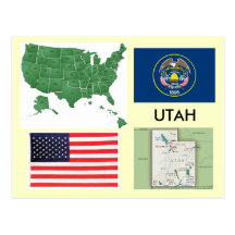 Utah, USA Postcard