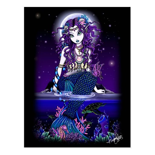 Uxia Postcard Gothic Mermaid Fantasy