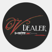 V Dealer - Vampire Blood Stickers