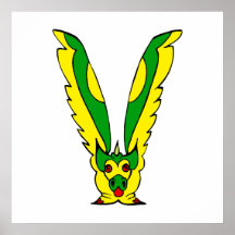 V dragon print
