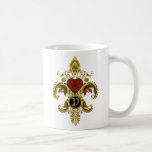 V Mug Fleur de lis Pick your style see notes