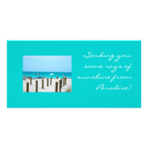 Vacationing in Paradise Photo Card Template