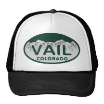 Vail license oval trucker hat