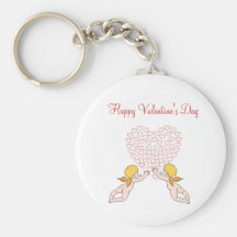 valentine_cupid-Happy Valentine's Day Keychains