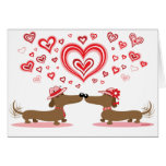 Valentine Dachshunds Greeting Cards