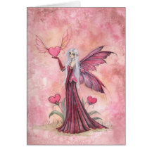 Valentine Fairy Card Faerie Art