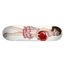 Valentine Girl Custom Skate Board