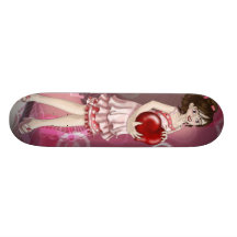 Valentine Girl Custom Skateboard