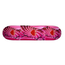 Valentine Heart background Skateboard Deck