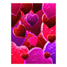 Valentine Heart Love Leaves Personalized Announcements