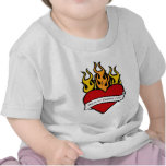 Valentine Heart Tattoo Baby T Shirt