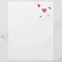 Valentine Love Hearts Personalized Flyer