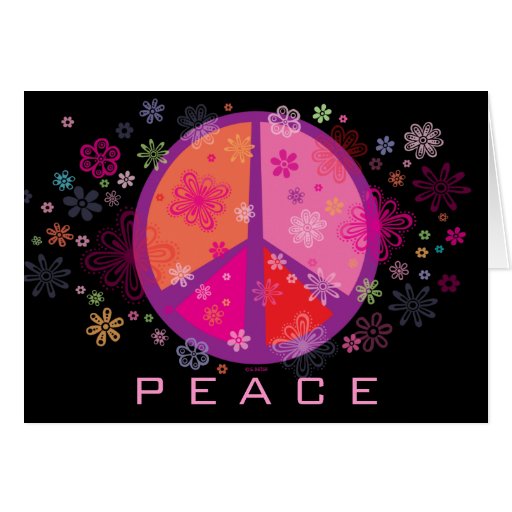 Valentine Peace Sign Cards