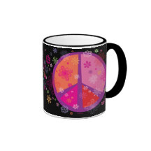 Valentine Peace Sign Mugs