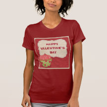 Valentine´s day design with cupcake tees