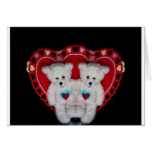 valentine teddy Photo 10120 Greeting Cards