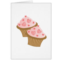 Valentine Two Cakes Card