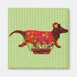 Valentine Weiner Dog Fridge Magnets