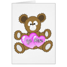 Valentines - Be Mine Bear Greeting Cards