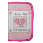Valentine's Chihuahua Dog Rickshaw Folio Planner