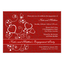 Valentine's Day Engagement Party Invitation
