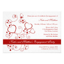 Valentine's Day Engagement Party Invitation