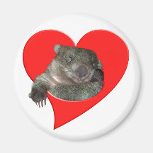 Valentine's Day Gifts, Wombat Love! Magnet